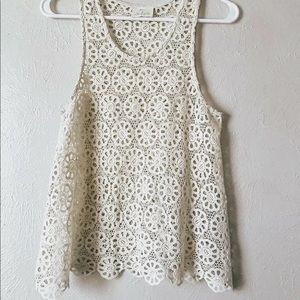 Urban Outfitters Crochet Boho Top S